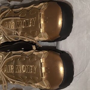 "Nike" Gold & Black "Air More Money"